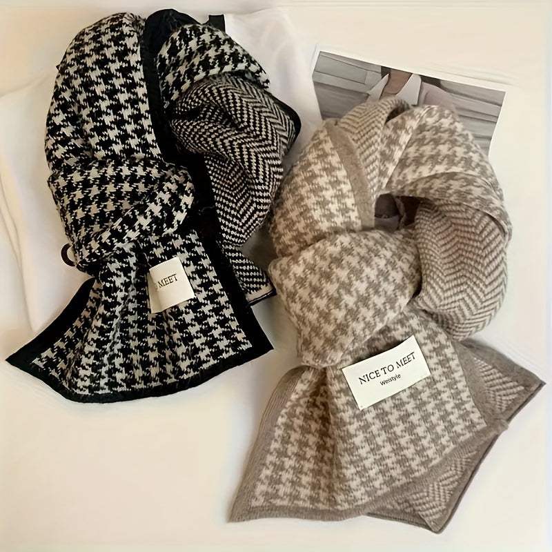 Zijden Shawl Fijngeweven Elegant Accessoire Zwart Beige Formeel Casual Stijlvol Luxe Textiel Dames Omslagdoek | Sansoti
