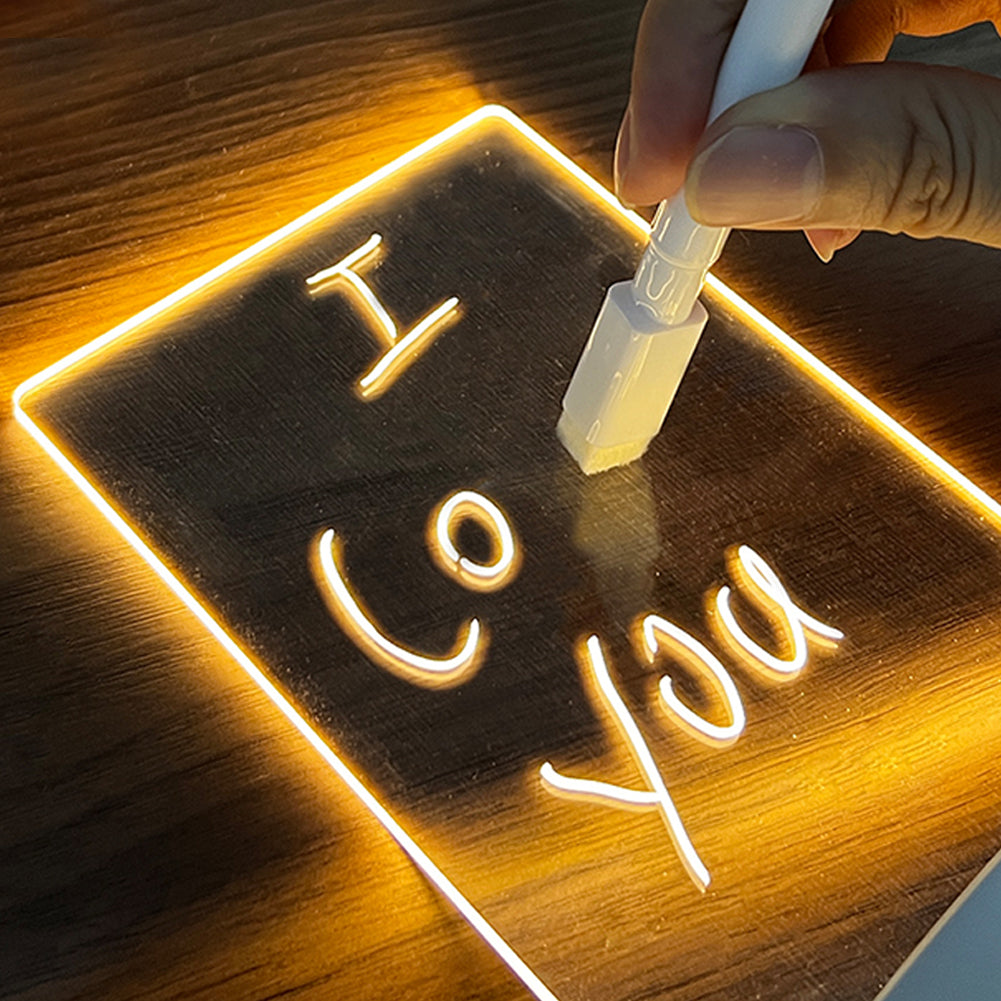 Writable Night Light with LED Lighting – Creative Memo Board for Messages and Notes | Sansoti
