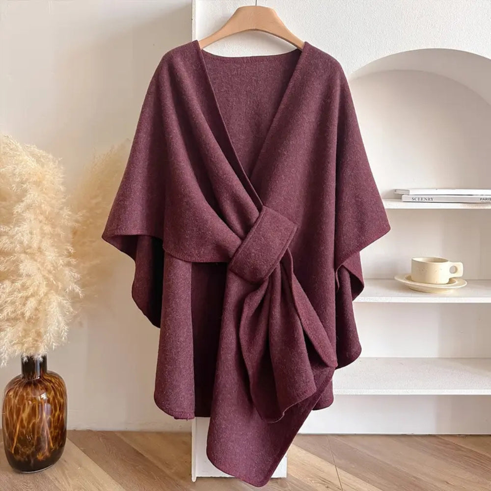 Poncho léger avec protection contre le vent et le froid – Châle chaud pour automne et hiver | Sansoti