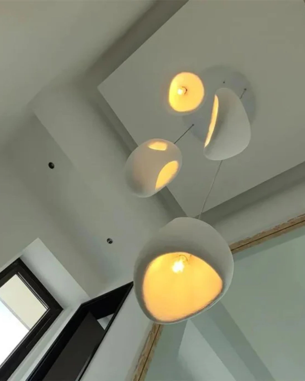 Organic Stone Pendant Lamp – Sculptural Elegance for Modern Interior | Sansoti
