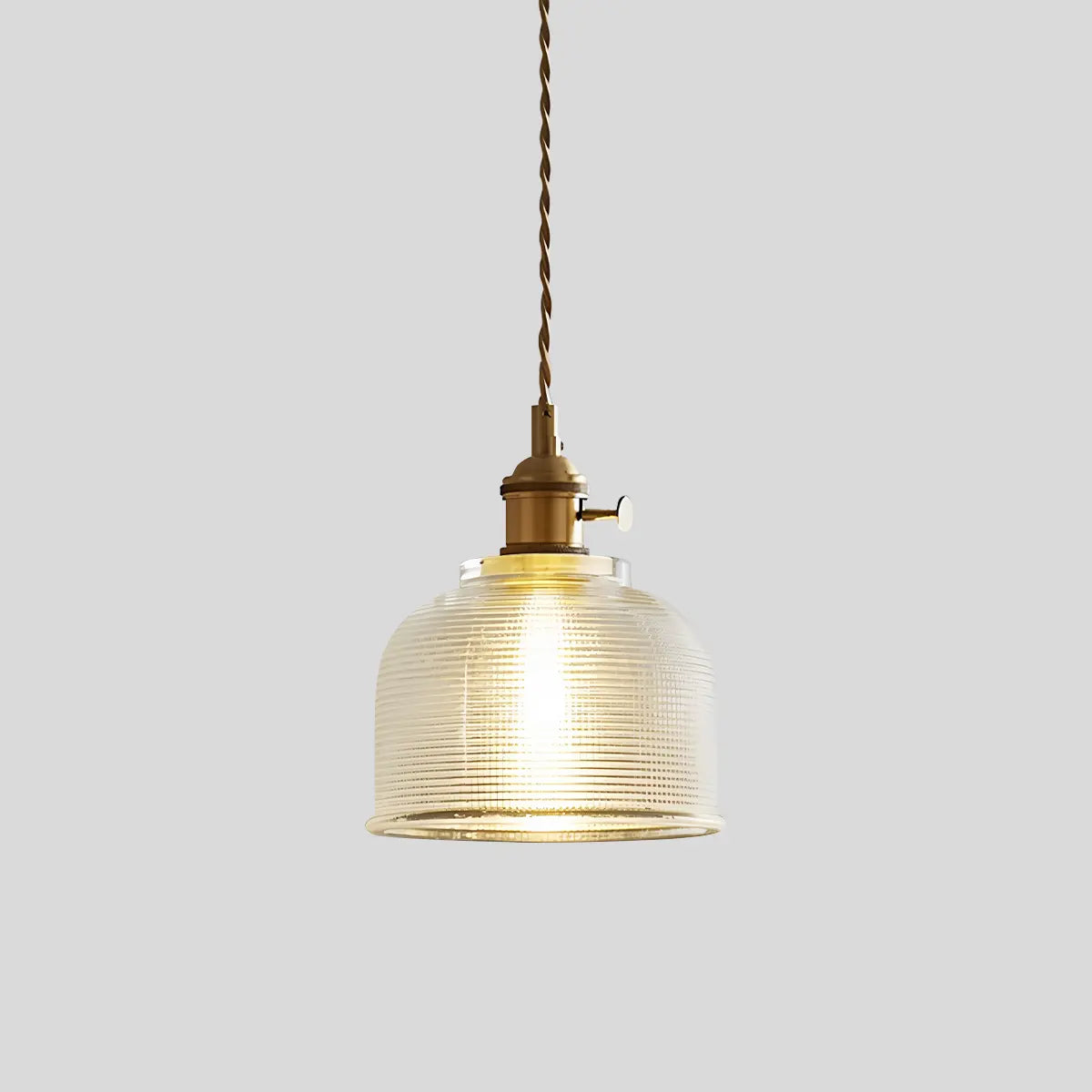 Hanglamp Glas Brons Verstelbare Kabel Woonkamer Eettafel Transparante Glazen Hanglamp Sfeerverlichting Vintage | Sansoti