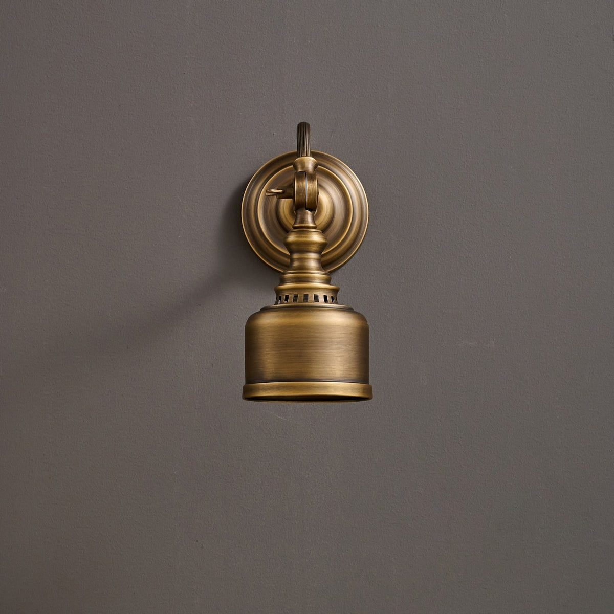 Adjustable Wall Lamp Reading Light Antique Brass Bronze Swan-Neck Style Bedroom Living Room Interior Lighting | Sansoti