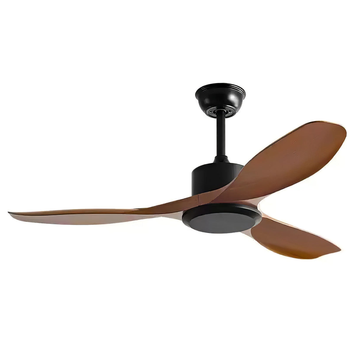 Minimalist ceiling fan Wood 106-132cm With remote control 5 speeds Reversible Copper Motor AC 110-240V | Sansoti