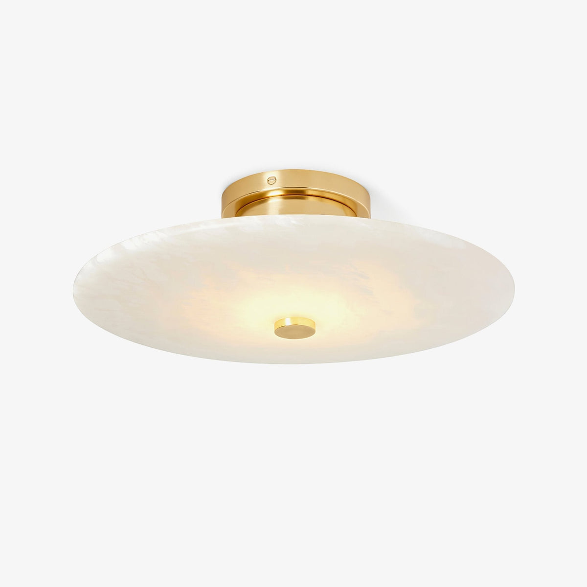 Alabastrowa lampa sufitowa mosiądz i czerń LED do zabudowy, oświetlenie ścienne i sufitowe, nowoczesny design, okrągła, do sypialni | Sansoti
