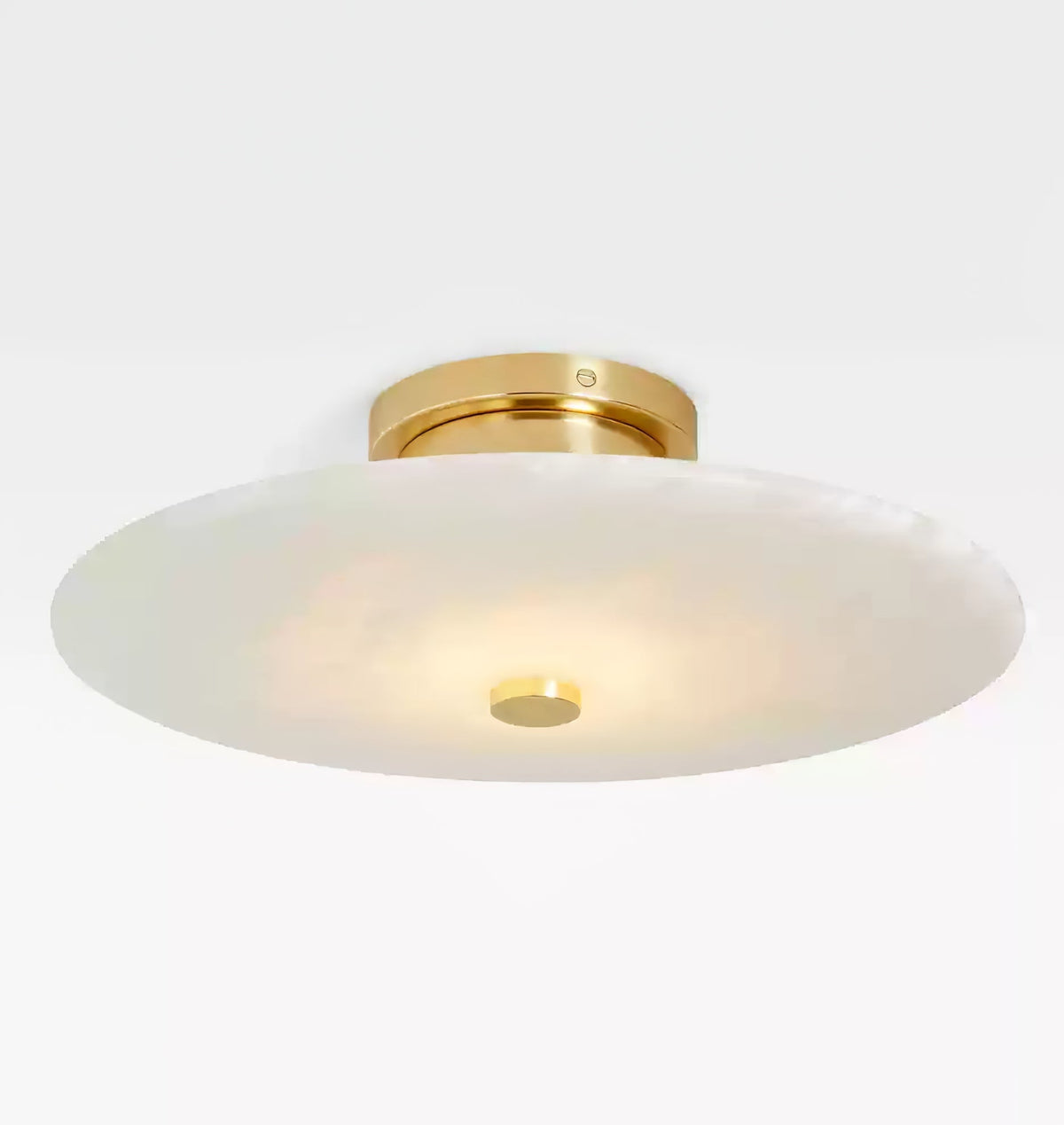 Alabastrowa lampa sufitowa mosiądz i czerń LED do zabudowy, oświetlenie ścienne i sufitowe, nowoczesny design, okrągła, do sypialni | Sansoti