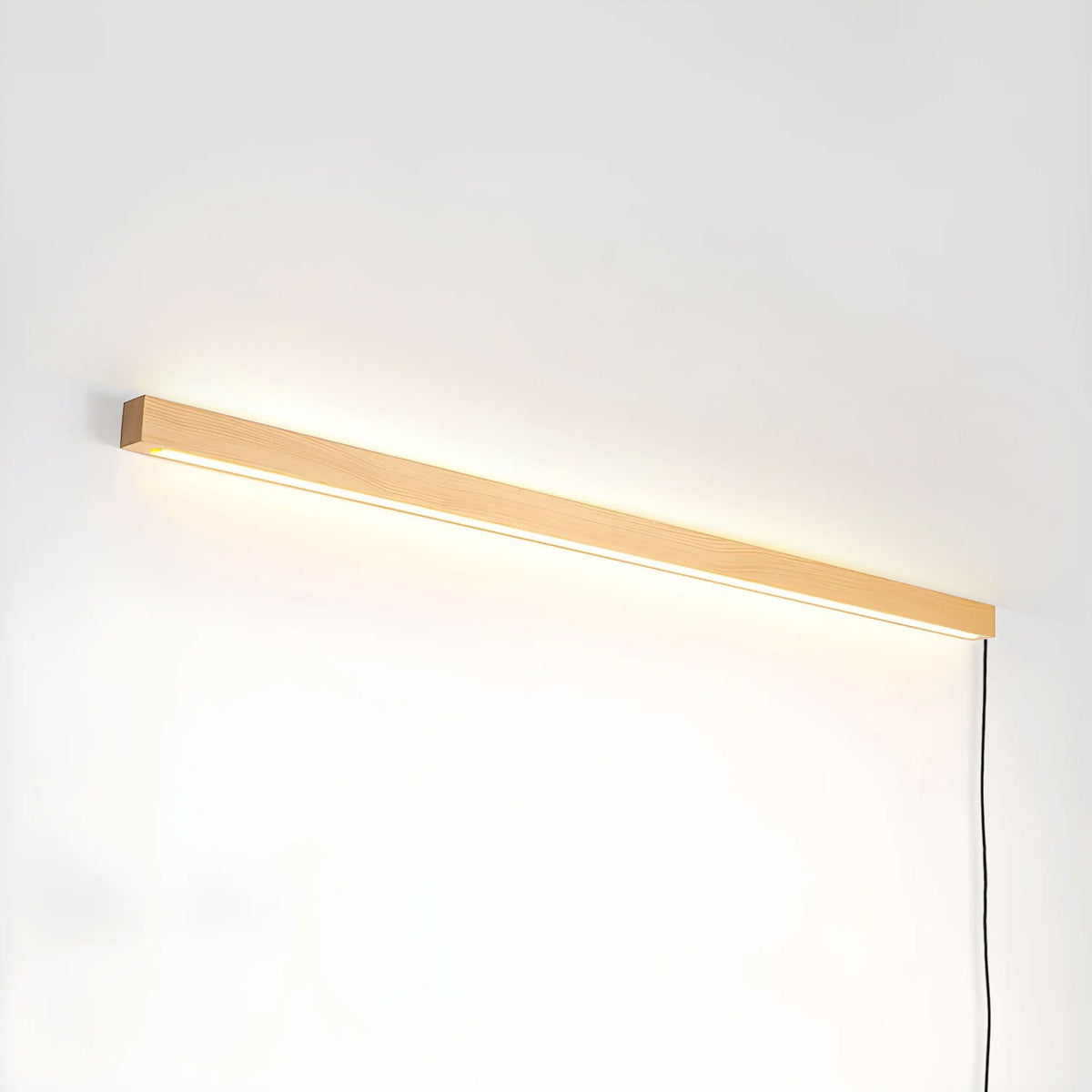 Runde Holz-Wandleuchte mit LED — Skandinavisches Design mit Dimmfunktion — Erhältlich in drei Größen | Sansoti