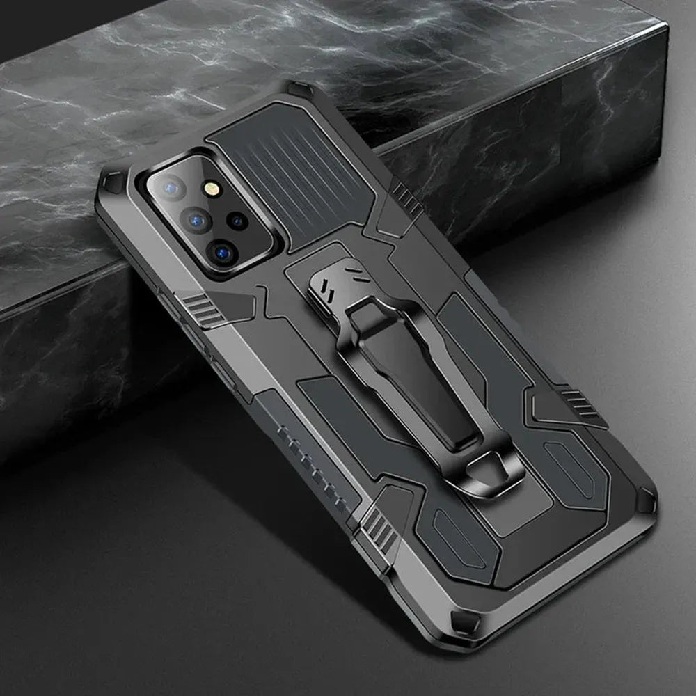 Robuuste Telefoonhoes met Clip voor Samsung Galaxy – Schokbestendig Hard PC TPU Anti-Vingerafdruk Bescherming | Sansoti