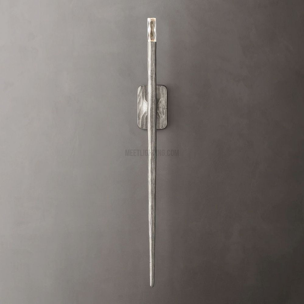 Forged Iron Wall Light Vertical Modern Design Brass Bronze Tin for Living Room Bedroom Hallway Entryway | Sansoti