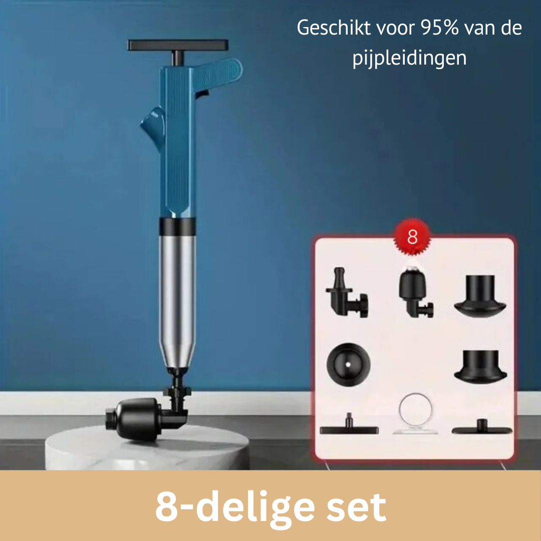 Air Pressure Drain Plunger – Powerful Hand Pump Against Clogs | Sansoti