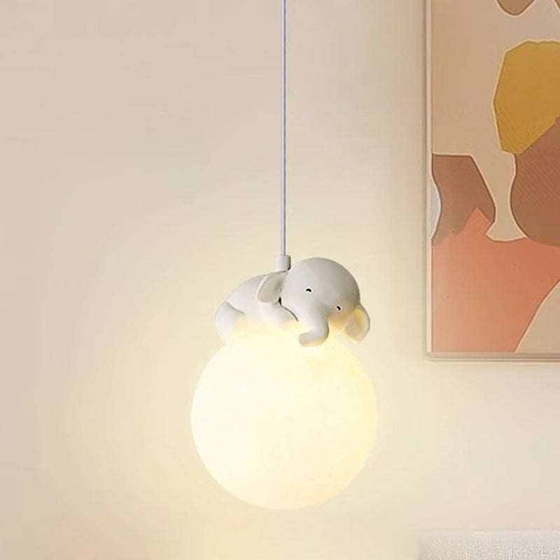 Scandinavisch Dierenlampje met Cartoon Design – Minimalistische Kinderkamer Hanglamp met E9 Fitting | Sansoti