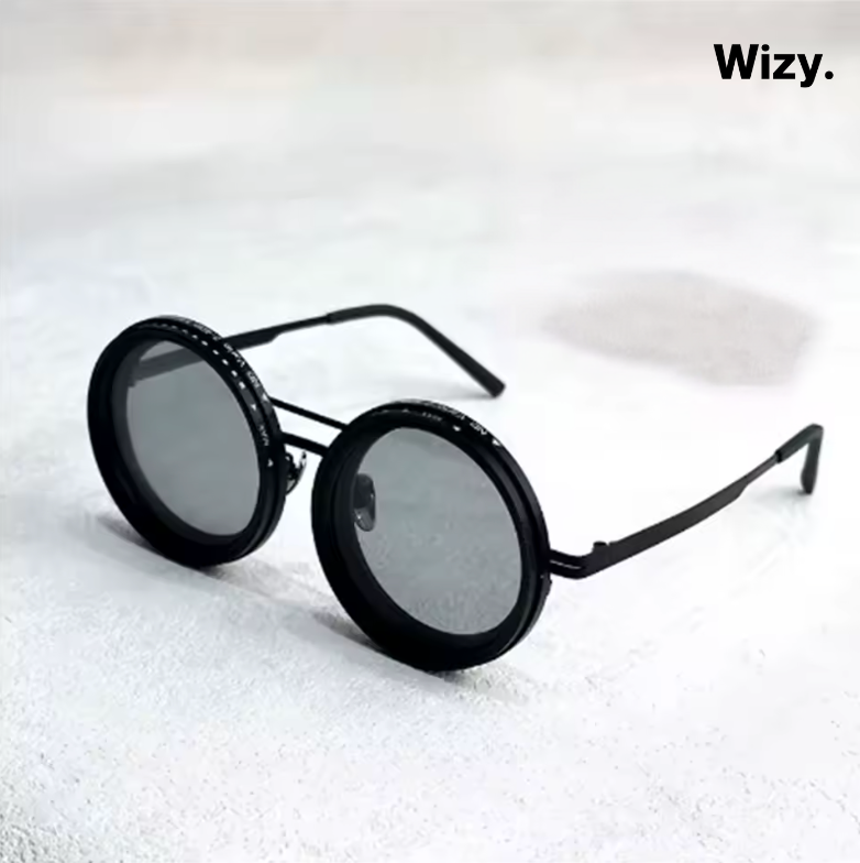 Sunglasses with Dark Lenses UV400 Protection Black Retro Gold Silver Fashion | Sansoti