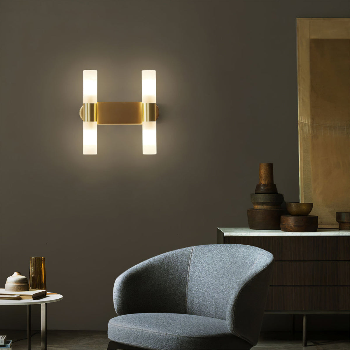 Wandleuchte mit G9-Fassung und Acrylschirm – moderne Innenbeleuchtung im Design A, B oder C | Sansoti