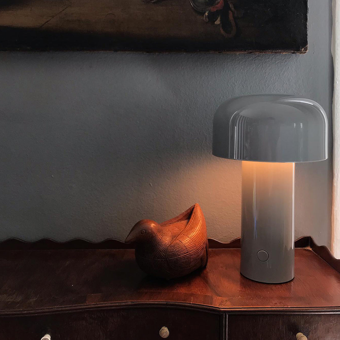 Wireless Rechargeable LED Table Lamp with Integrated LED & Touch Dim Function | Sansoti