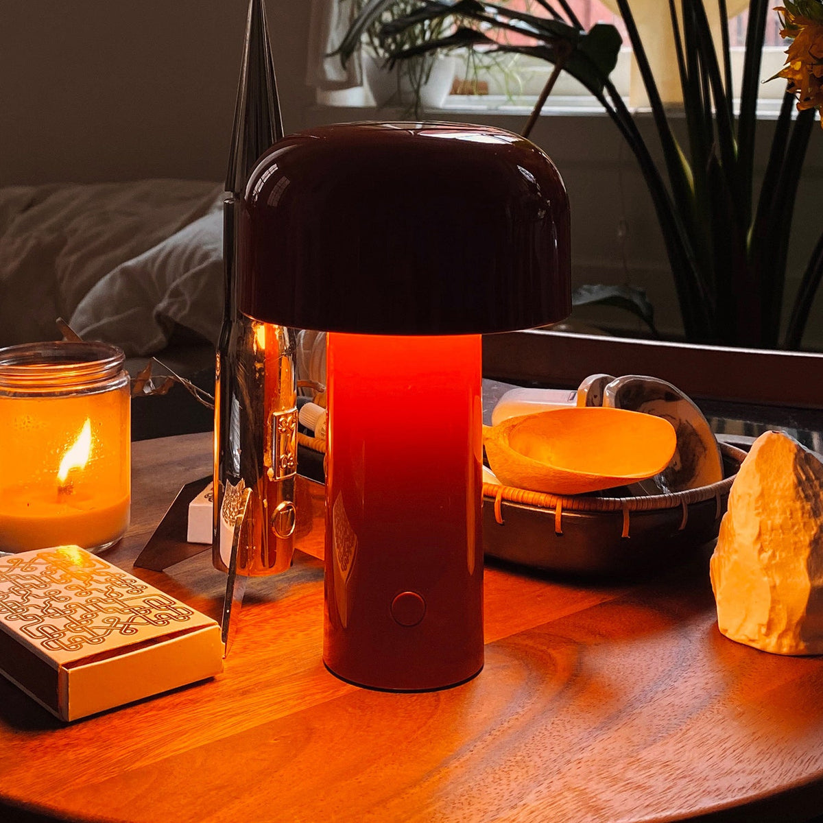 Wireless Rechargeable LED Table Lamp with Integrated LED & Touch Dim Function | Sansoti