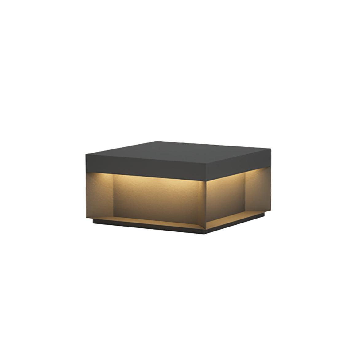 Éclairage solaire sur poteau de jardin moderne IP65 aluminium noir éclairage de chemin étanche pour jardin, allée, terrasse | Sansoti