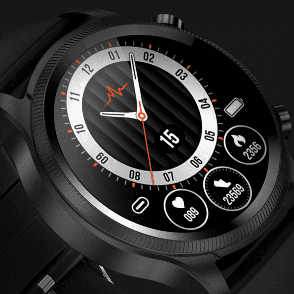 Smartwatch monitorujący zdrowie z pomiarem poziomu cukru we krwi i pulsem, wodoodporny tracker fitness | Sansoti