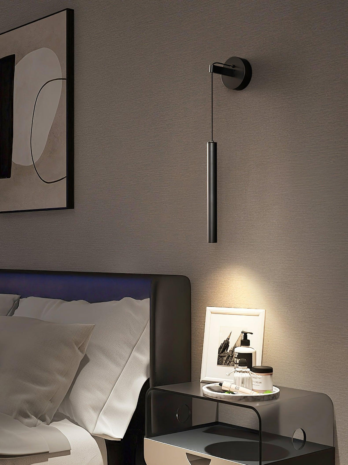 Minimalistische Wandlamp Messing LED Lijnontwerp Scandinavisch Modern Interieur Sfeerverlichting Woonkamer | Sansoti