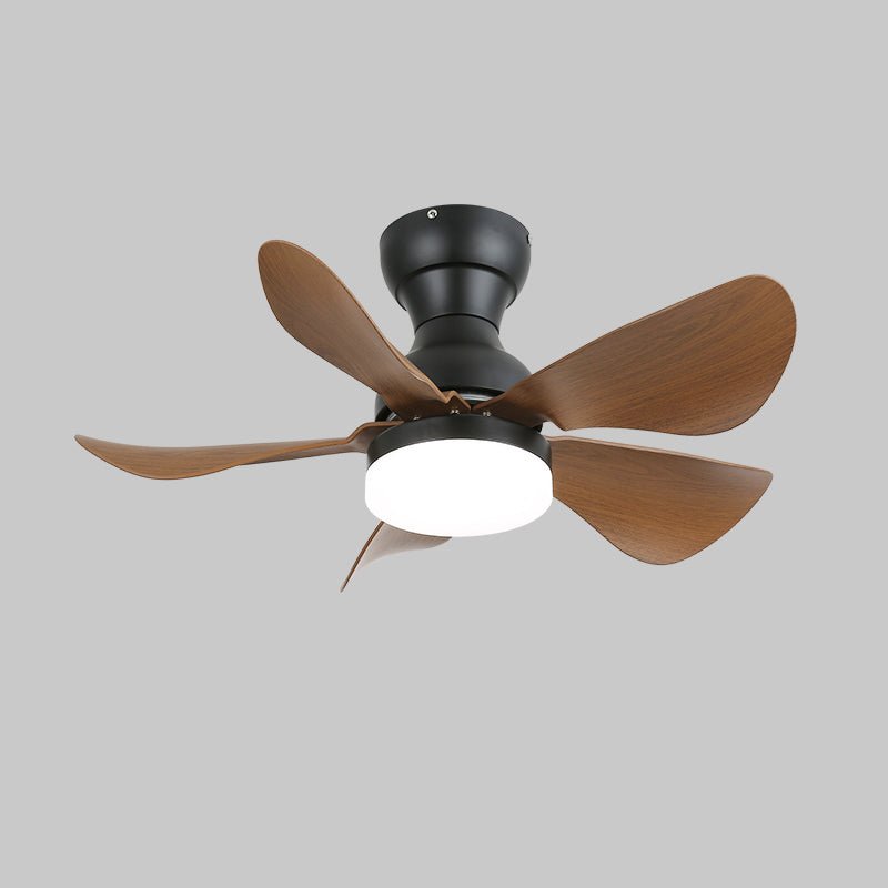Deckenventilator mit Integrierter LED-Beleuchtung Holzeffekt 74cm | Sansoti