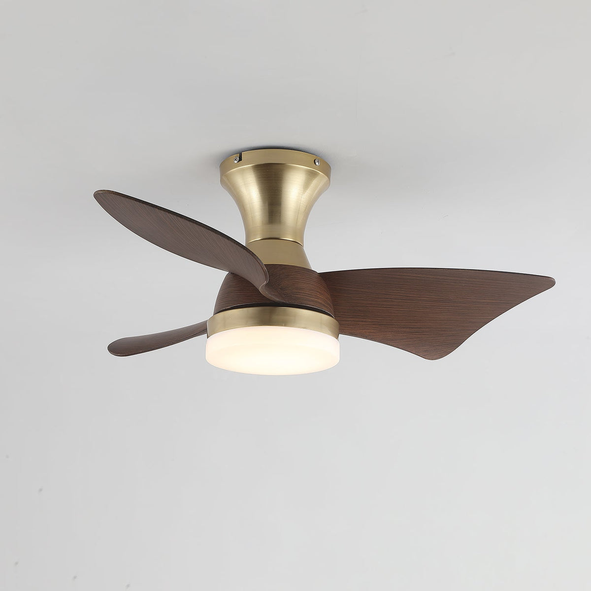 Moderne Plafondventilator met Verlichting – Houtnerf – Ø55 cm – Afstandsbediening – 6 Snelheden | Sansoti