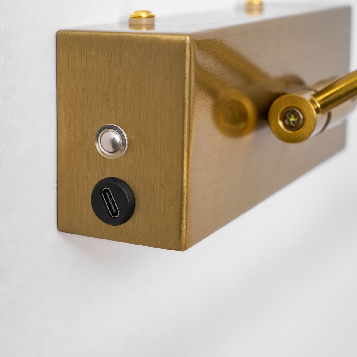 Éclairage rechargeable pour tableaux, doré, avec lampe sans fil USB pour cadre, art, photos et mur | Sansoti