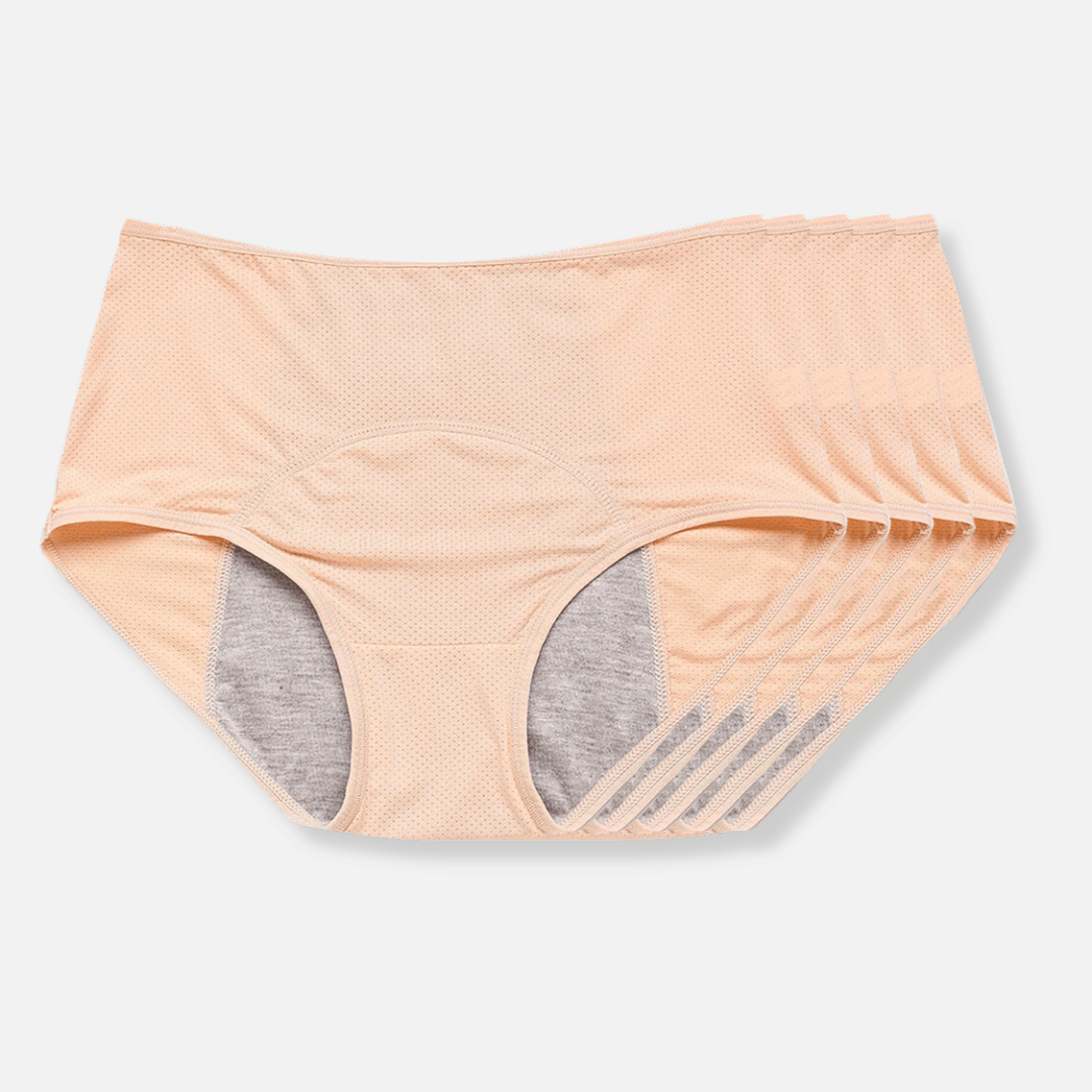 Lekvrij menstruatieondergoed met maximale absorptie en onzichtbare bescherming voor dagelijks comfort | Sansoti