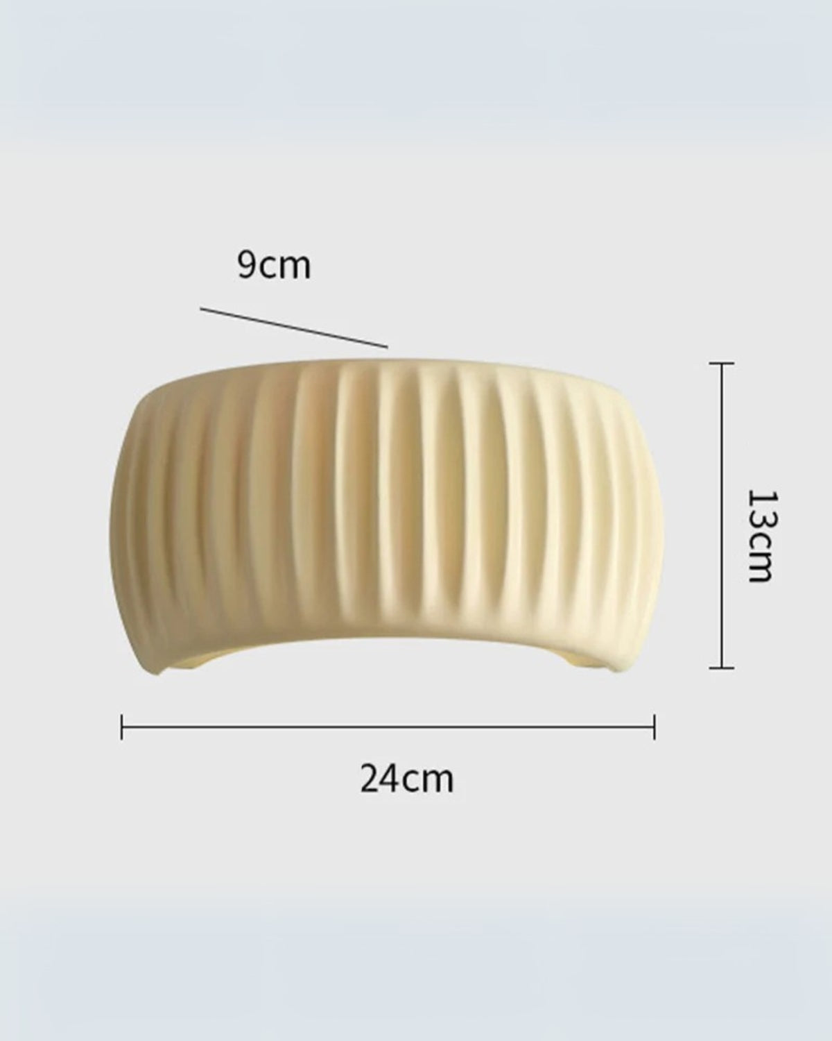 Wall Lamp with Wavy Texture in Natural Earth Tones for Atmospheric Lighting | Modern Wall Lighting Artisan Design Warm Light Up and Down | Sansoti
