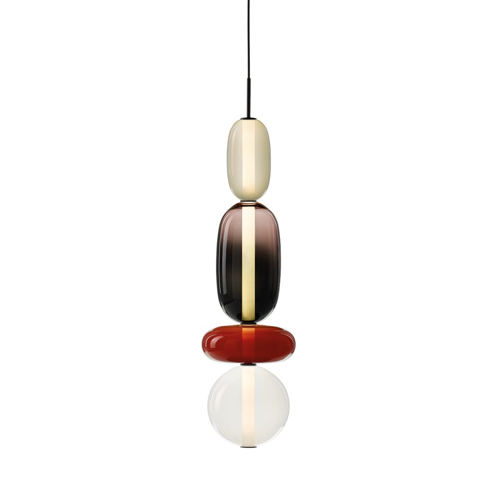 Glass Pendant Lamp with Hand-Blown Shades – Modern Lighting with Artisan Glasswork | Sansoti