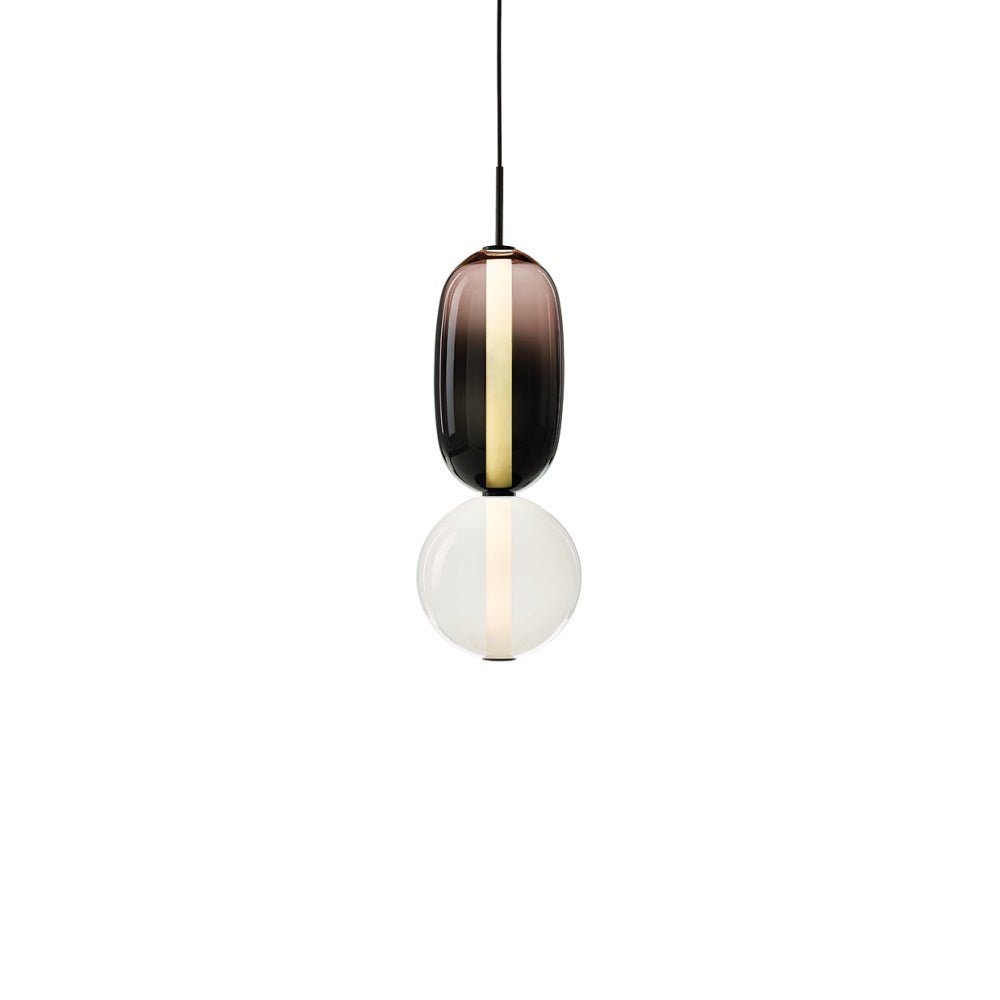 Glass Pendant Lamp with Hand-Blown Shades – Modern Lighting with Artisan Glasswork | Sansoti