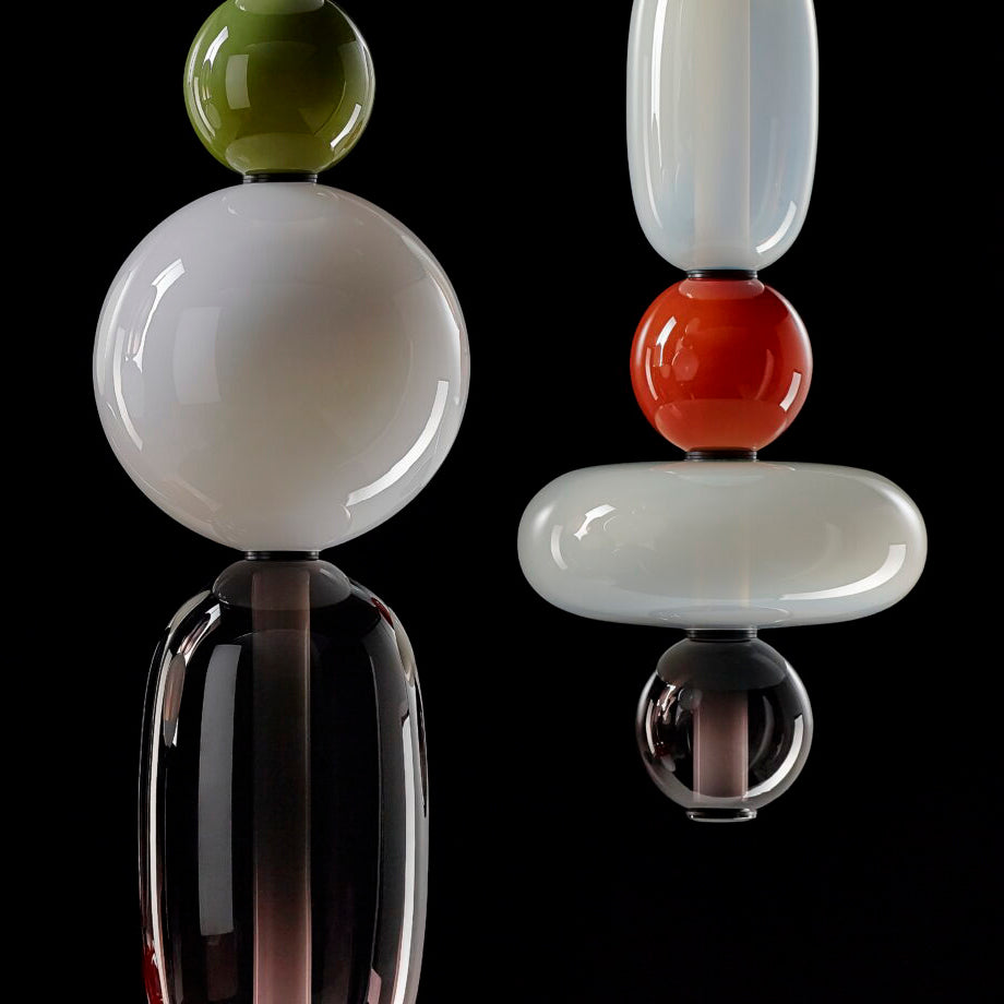 Glass Pendant Lamp with Hand-Blown Shades – Modern Lighting with Artisan Glasswork | Sansoti