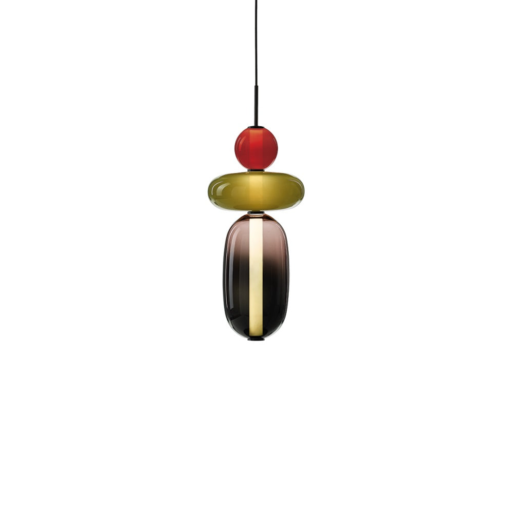 Glass Pendant Lamp with Hand-Blown Shades – Modern Lighting with Artisan Glasswork | Sansoti