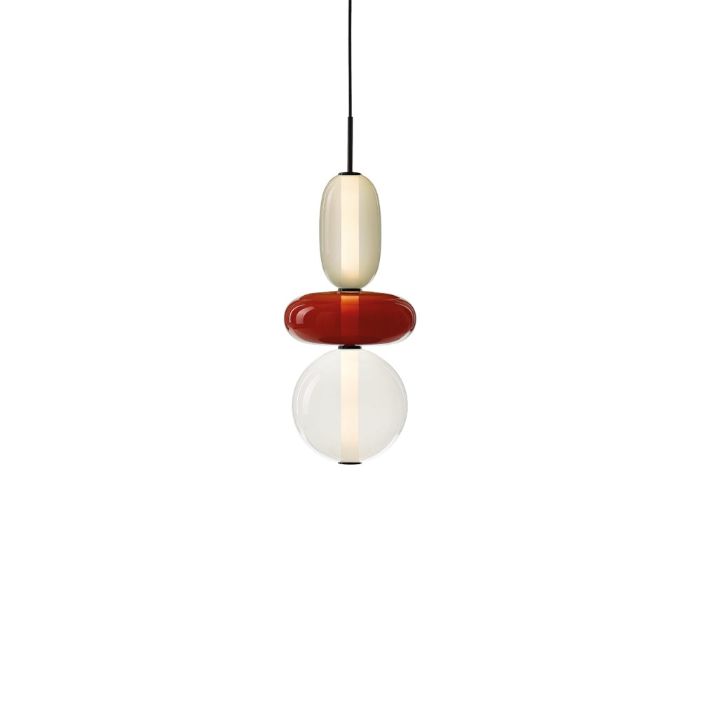 Glass Pendant Lamp with Hand-Blown Shades – Modern Lighting with Artisan Glasswork | Sansoti