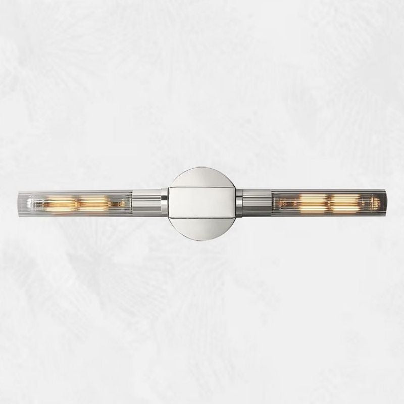 Glas-Wandleuchte als Kerzenhalter Messing Schwarz Nickel Wohnzimmer Schlafzimmer Esszimmer Dimmbar Designbeleuchtung | Sansoti