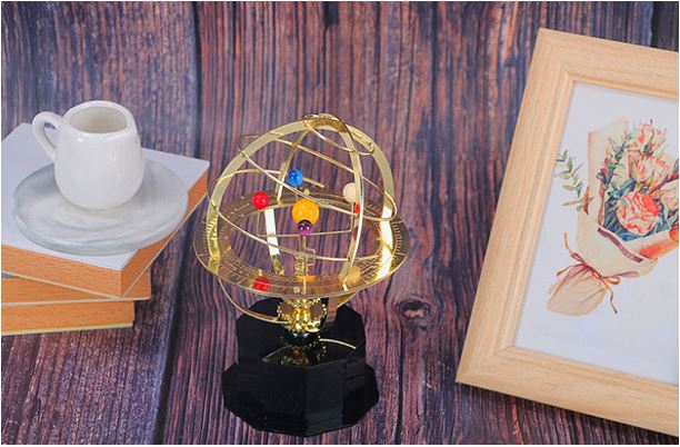 Orrery Solar System Decoration – Timeless Cosmic Object for Peace and Reflection | Sansoti