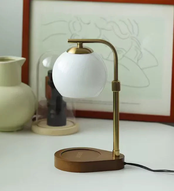 Lampa do podgrzewania świec, lampa stołowa bez płomienia, 33 cm, nowoczesny design | Sansoti