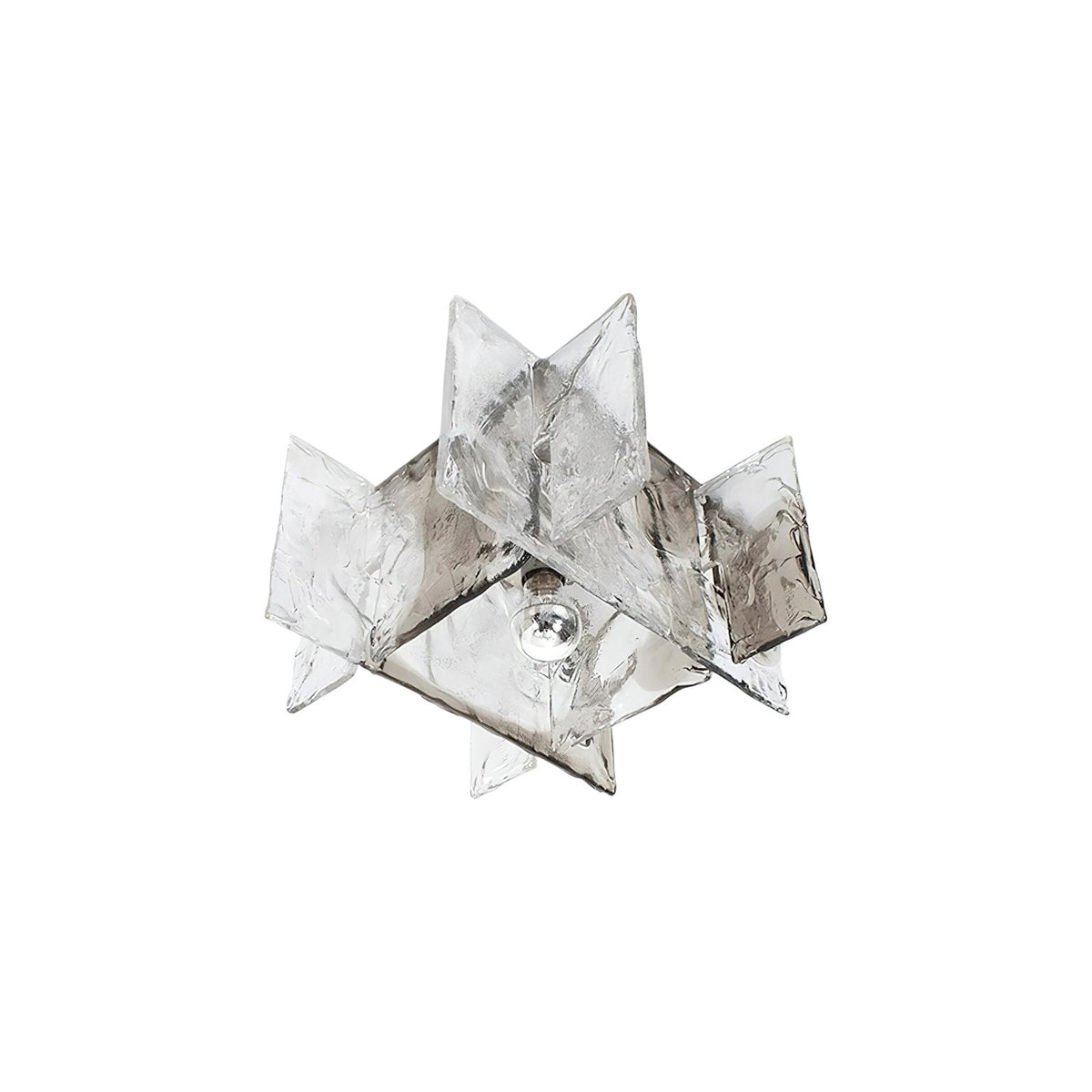 Moderne Deckenlampe mit Eisglas-Effekt – Dimmbar E26/E27 – Ø30cm | Sansoti