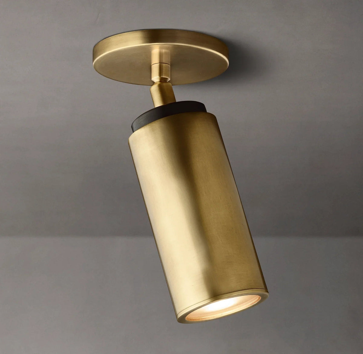 Klassische Messing-Deckenleuchte, 23 cm hoch, Flush Mount, Beleuchtung für Flur, Schlafzimmer, Badezimmer, Küche und Wohnzimmer | Sansoti