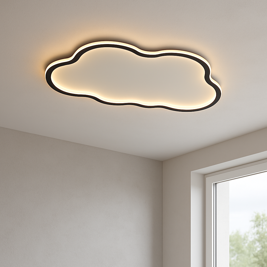 Cloud ceiling lamp LED aluminum PVC white bedroom living room ceiling lighting modern Scandinavian design | Sansoti