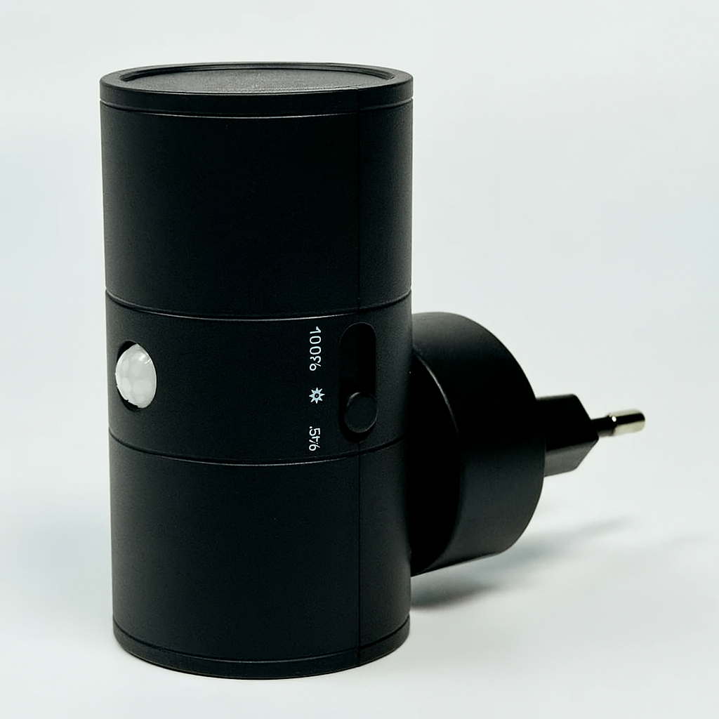 Dimbare LED Stopcontactlamp Warm Wit 3000K Instelbare Helderheid Compact Nachtlicht voor Gang Slaapkamer Kinderkamer Eenvoudige Installatie zonder Gereedschap | Sansoti