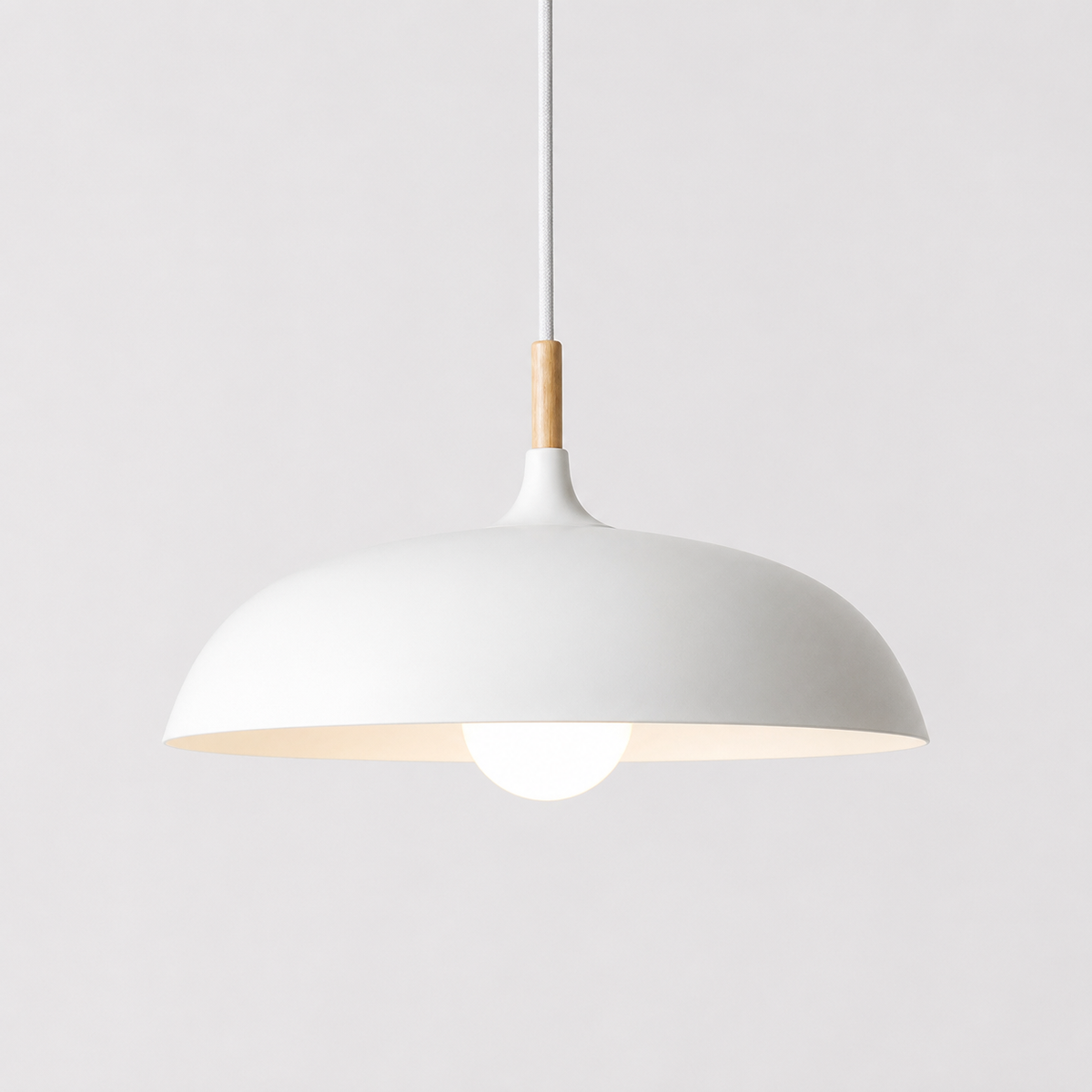 Hanglamp met Verstelbare Hoogte en Aluminium Kap voor Tafel, Keuken, Eetkamer, Leeshoek en Slaapkamer Sfeerverlichting | Sansoti