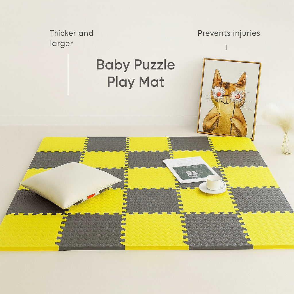 Puzzelmat Baby EVA Foam Vloertegels 30x30cm Antislip Speelmat Kinderen Kruipmat Zachte Speelvloer Babykamer Speelkamer | Sansoti