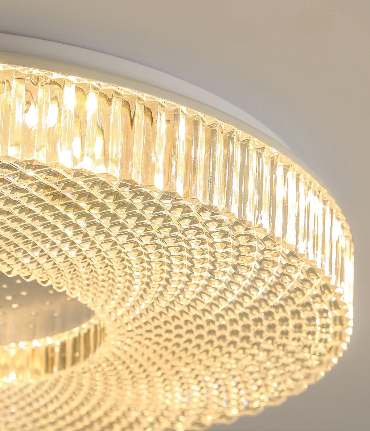 Deckenleuchte Acryl LED Modern Gold Weiß 40cm 50cm Dimmbar Wohnzimmer Schlafzimmer Flur Einbauleuchte Design | Sansoti
