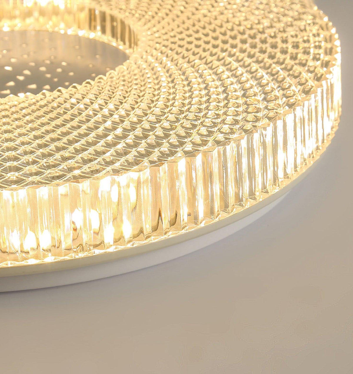 Deckenleuchte Acryl LED Modern Gold Weiß 40cm 50cm Dimmbar Wohnzimmer Schlafzimmer Flur Einbauleuchte Design | Sansoti