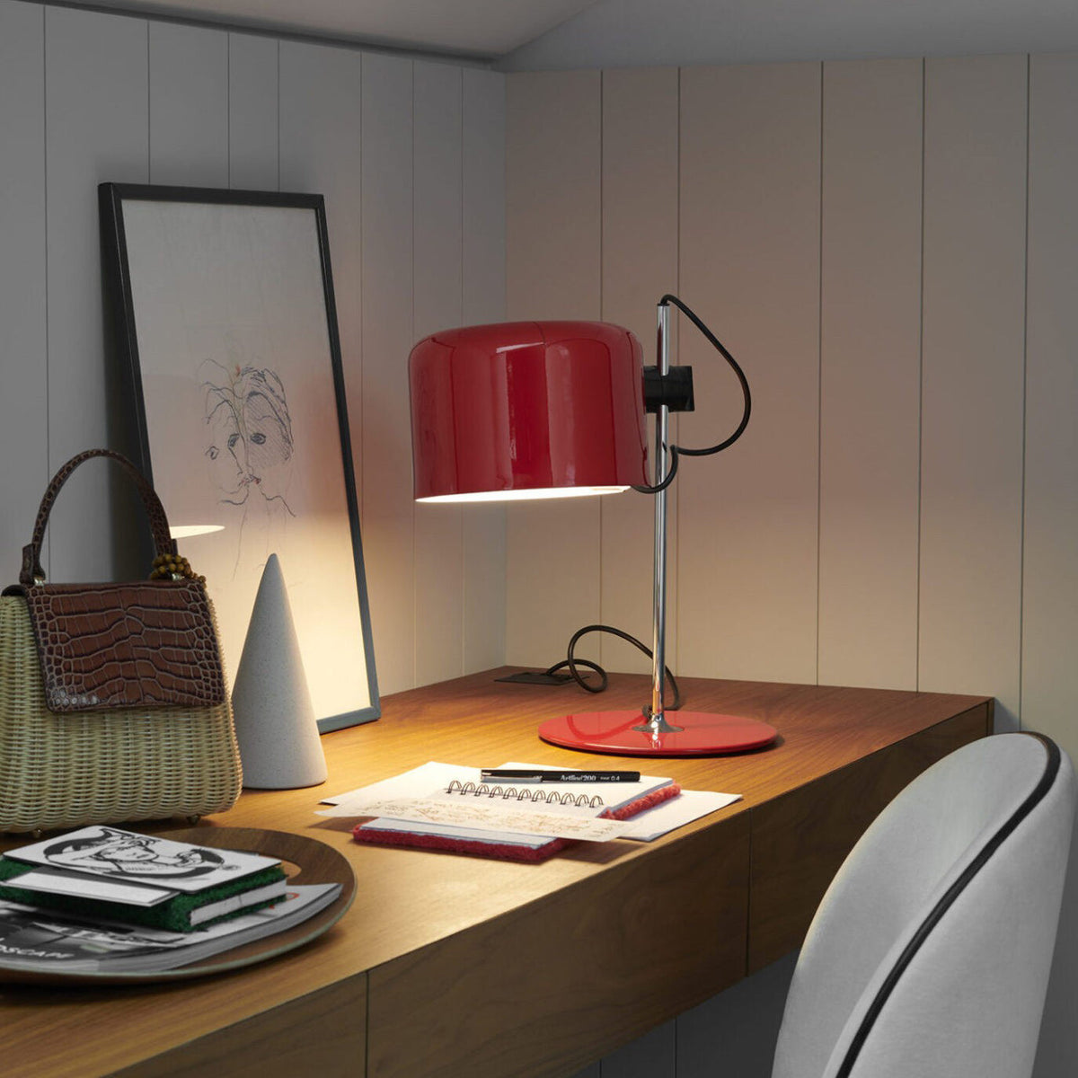Lampe de table réglable en métal aluminium fer – Plusieurs directions de lumière | Sansoti