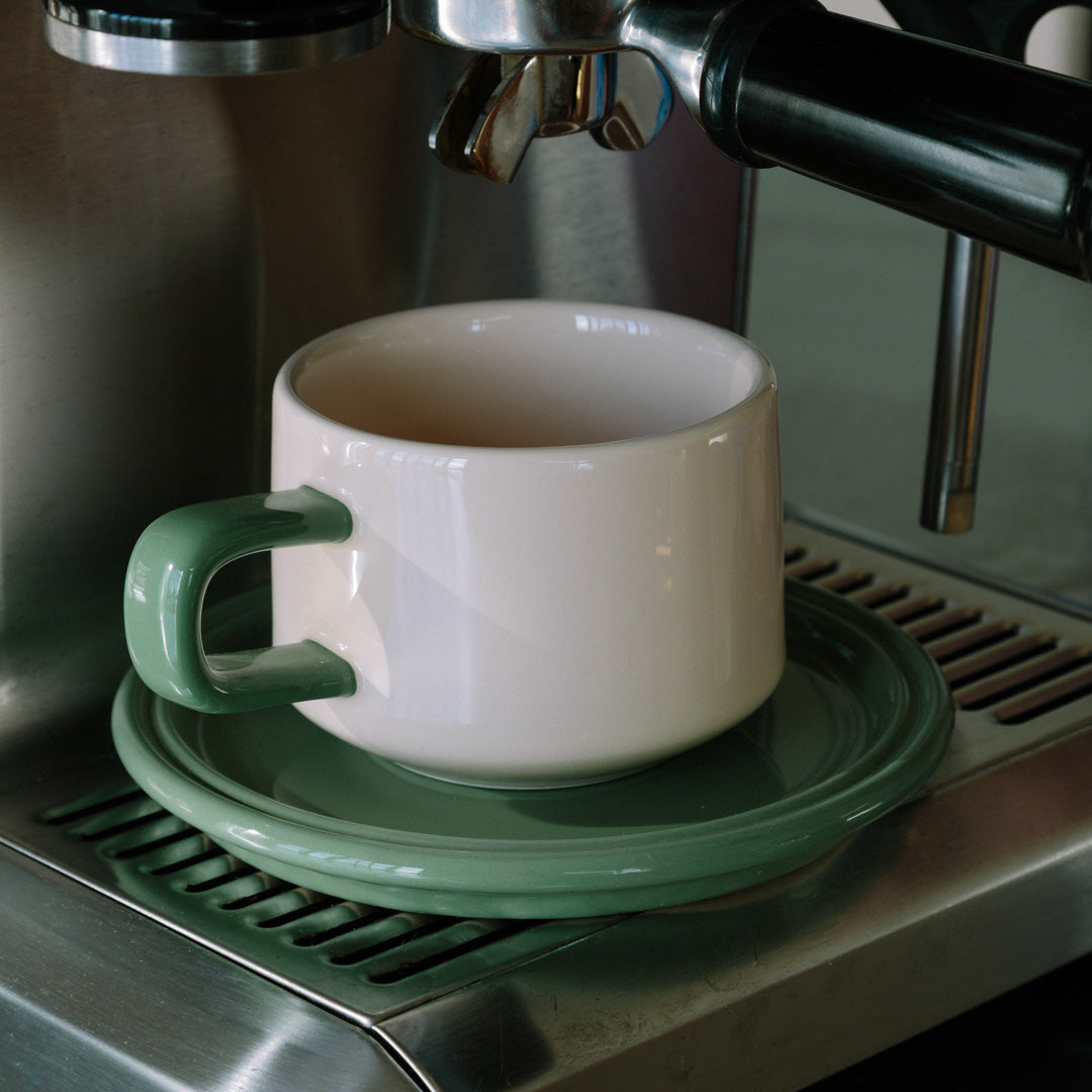 Tasse Und Untertasse Keramik Bunt Klassisch Kaffee Tee Kakao Premium Geschirr Set | Sansoti