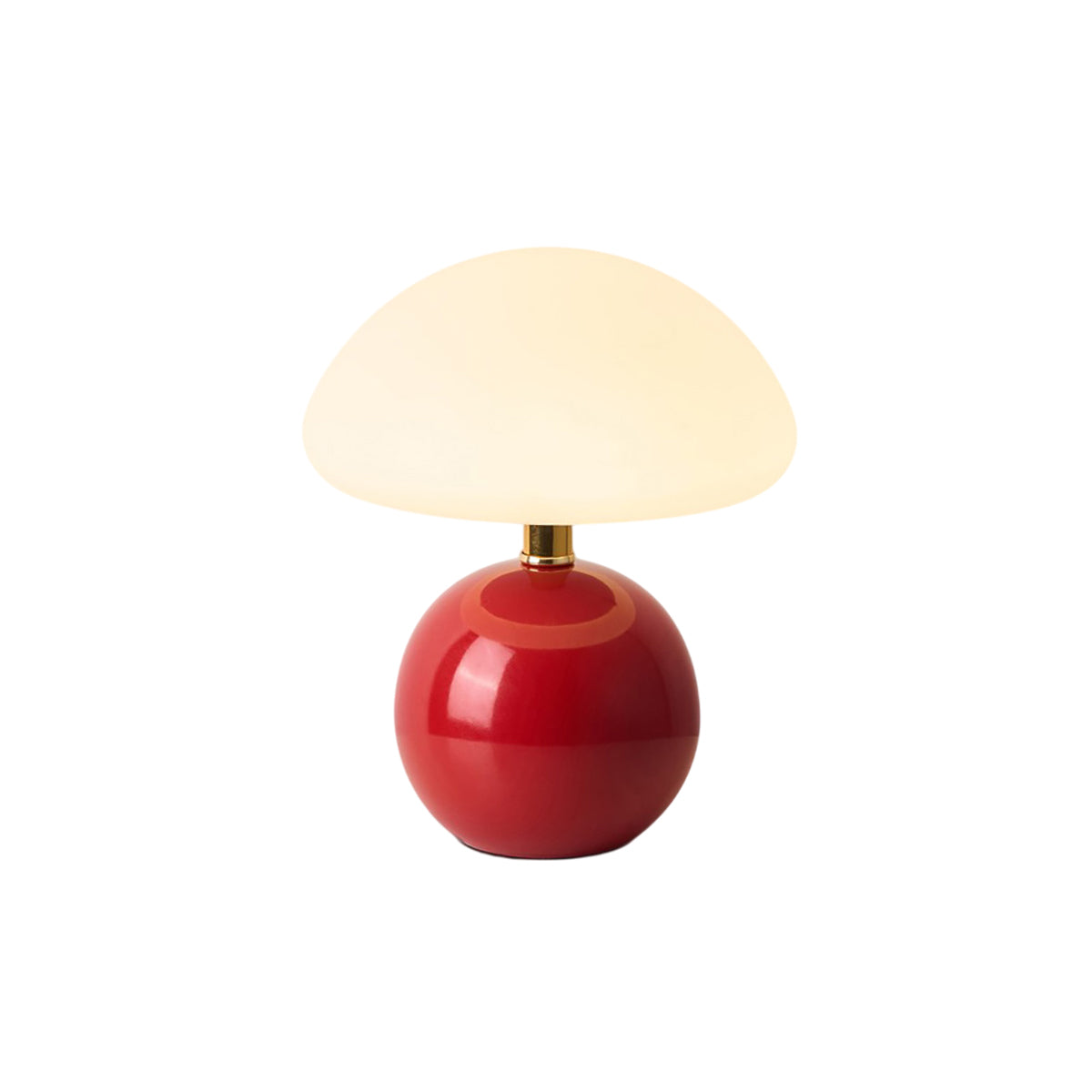 Ceramic Table Lamp with Rotomold Shade - Warm White LED 3000K - Ø 20 cm - Scandinavian Design Lamp | Sansoti
