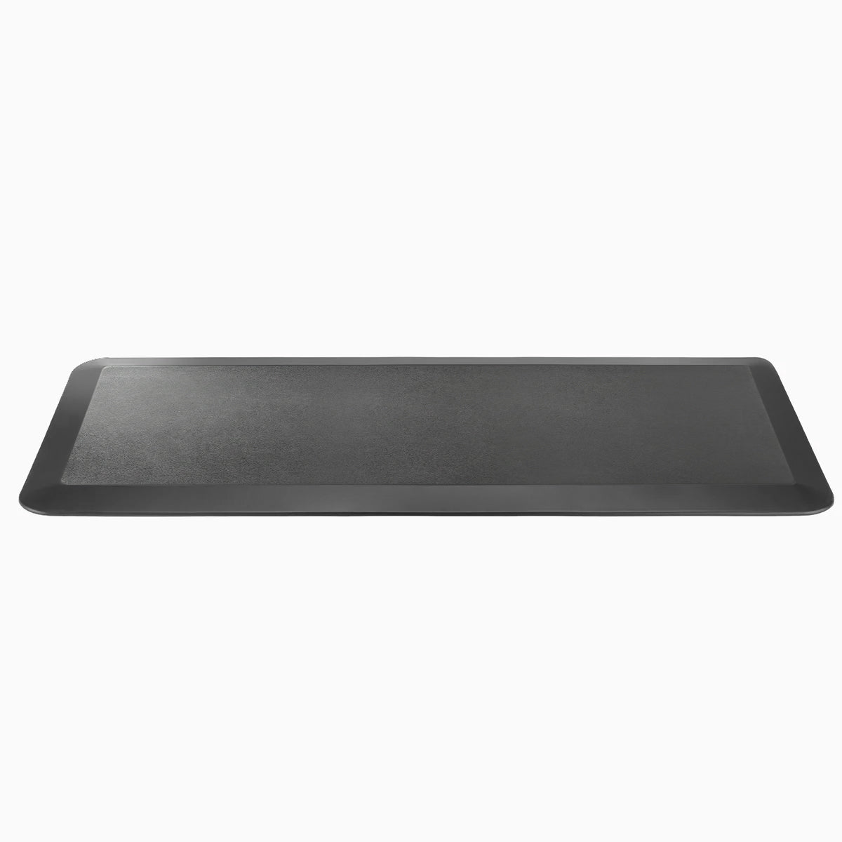 Alfombra antifatiga para escritorio de pie, negra, espuma de PU, ergonómica y antideslizante, 4 tamaños
