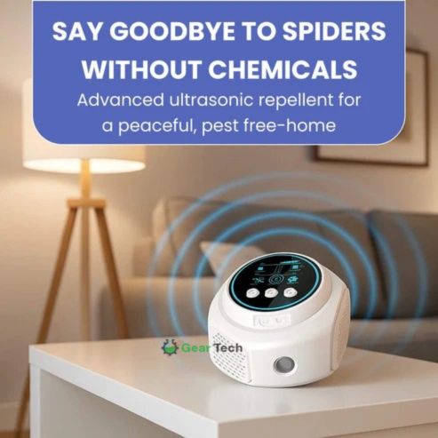 Ultrasonic Pest Repeller Plug-in Device for Spiders, Insects and Mosquitoes, Chemical-Free, 3200 m² Home | Sansoti