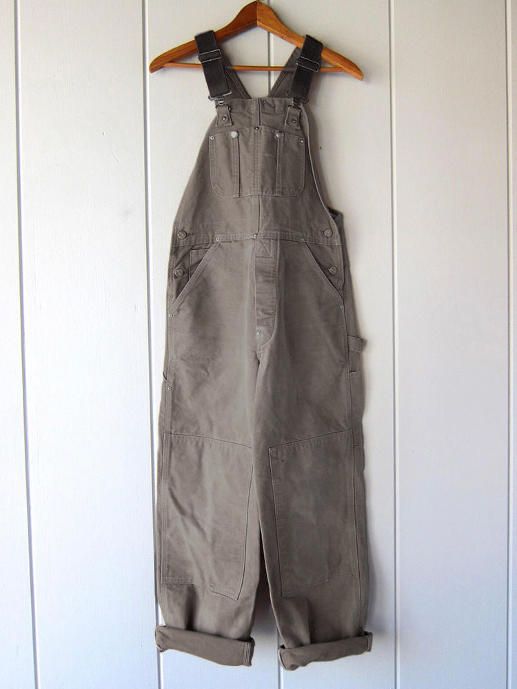 Canvas Work Overalls with Adjustable Straps, Reinforced Knees, and Practical Pockets for DIY and Gardening | Sansoti