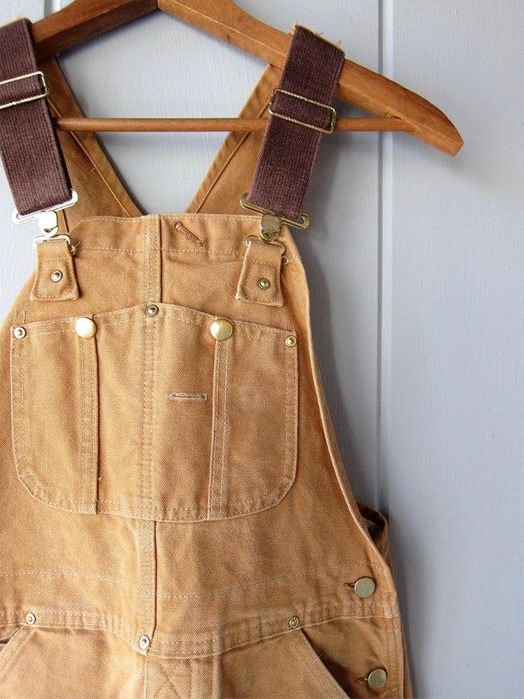 Canvas Work Overalls with Adjustable Straps, Reinforced Knees, and Practical Pockets for DIY and Gardening | Sansoti