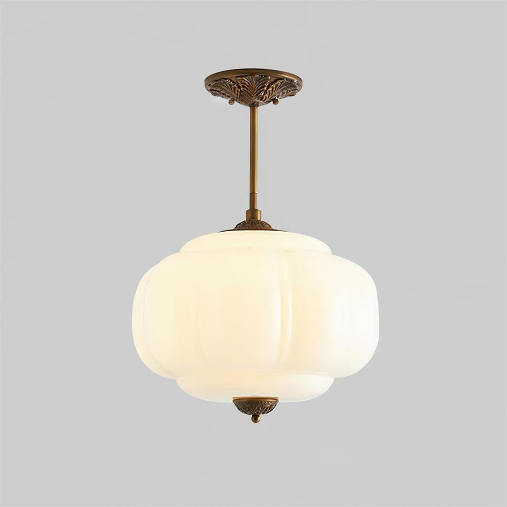 Vintage-Design-Deckenlampe aus Glas – elegante Deckenbeleuchtung mit Metalldetails | Sansoti